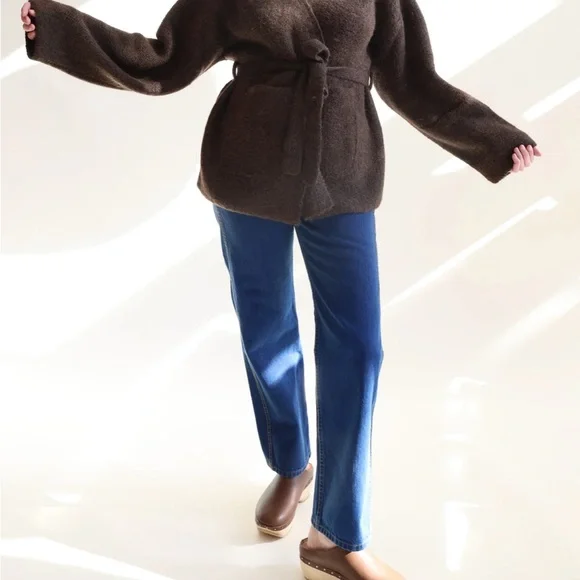 B SIDES Plein Straight Jean in Van Blue, size 29 - Picture 2 of 5